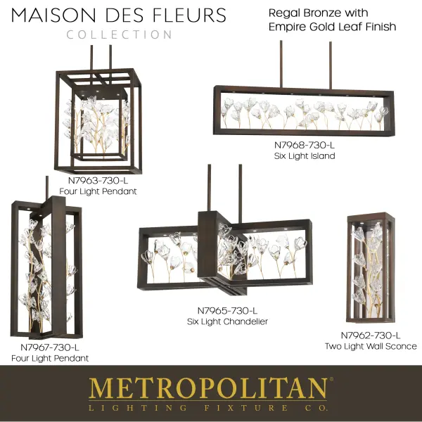 Maison Des Fleurs 4-Light LED Pendant - Image 3