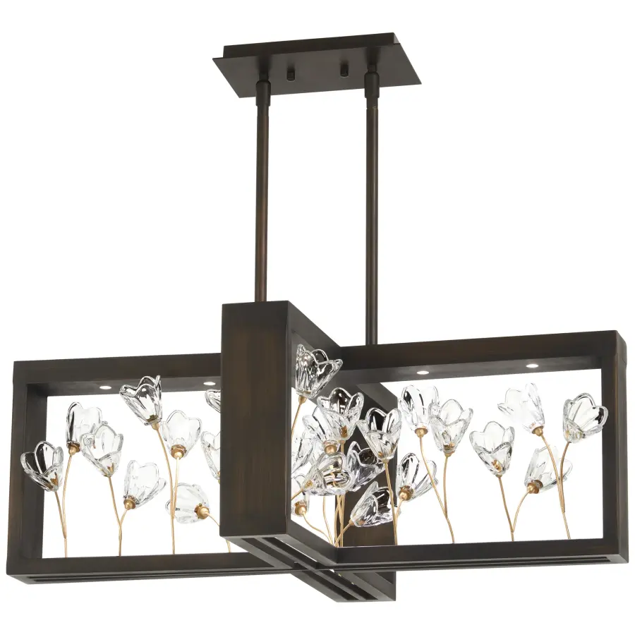 Elegant French-Inspired Chandelier with Warm LED Illumination - Image 1