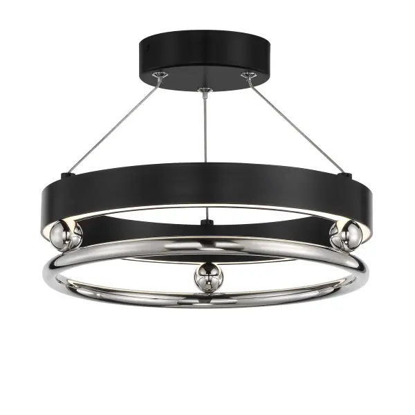 The Grande Illusion pendant combines modern aesthetics with exceptional LED performance. Its compact 13.25" profile and dual-finish design make it versatile for various spaces, while the 92 CRI ensures excellent color rendering.