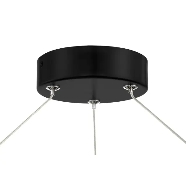 The Grande Illusion pendant combines modern aesthetics with exceptional LED performance. Its compact 13.25" profile and dual-finish design make it versatile for various spaces, while the 92 CRI ensures excellent color rendering. - alternate view