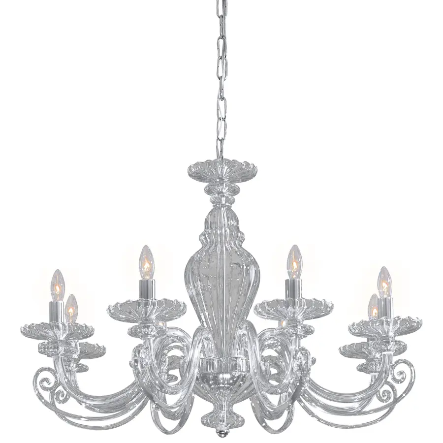 Metropolitan Family Collection 8-Light Chrome Chandelier
