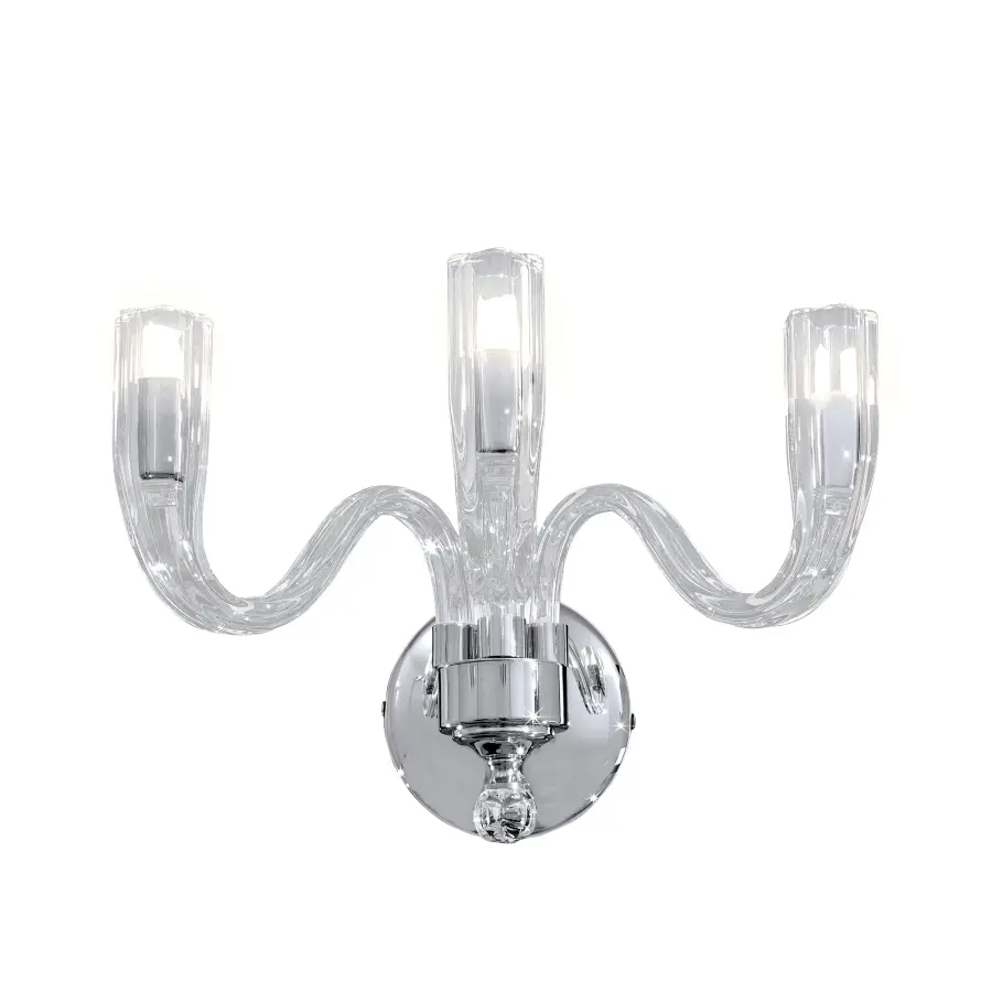 Metropolitan Family Collection Chrome Wall Sconce