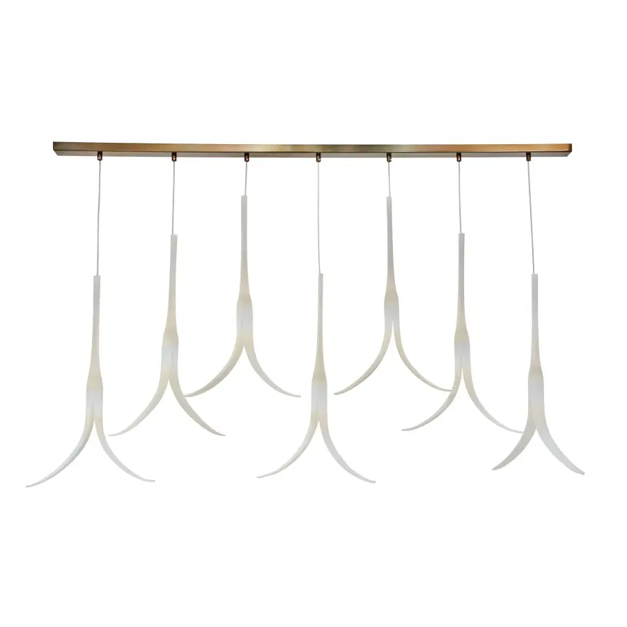 Featherly 7-Light Island Chandelier