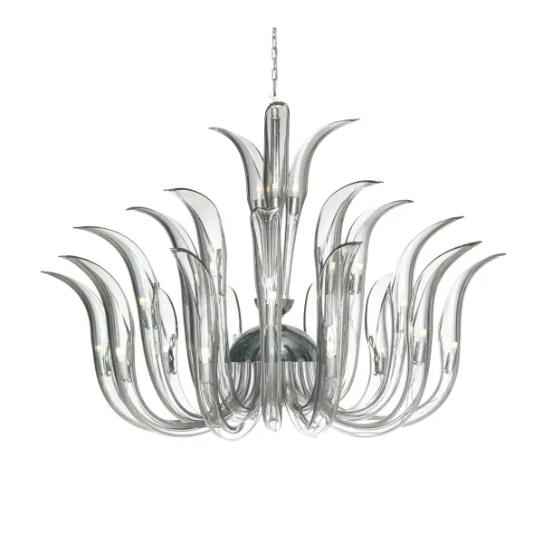 Stunning 23-Light Crystal Statement Piece with Contemporary Elegance