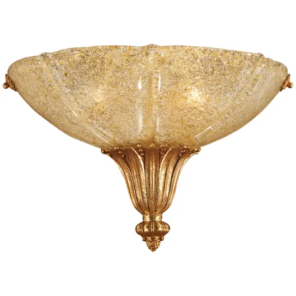 This Metropolitan Collection wall sconce showcases Old World craftsmanship with handcrafted Spanish metalwork and authentic Murano glass. The French Gold finish adds warmth and sophistication to transitional spaces.