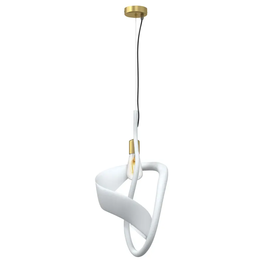 Jaxy 1-Light Pendant in Frosted White Glass
