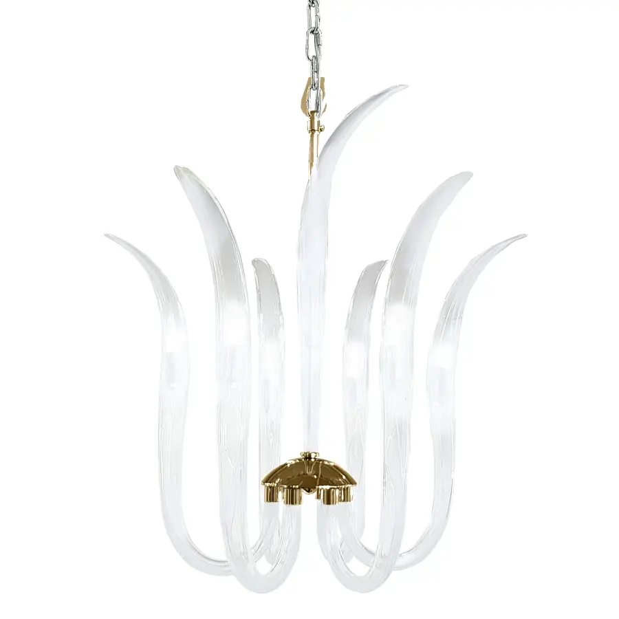Elegant Crystal Pendant with Sophisticated Polished Nickel Finish