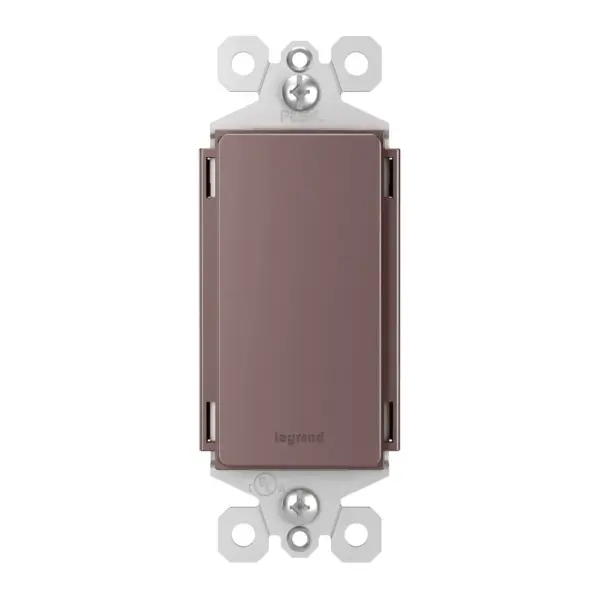 Cover empty electrical boxes without compromising style, with a sleek Wall Plate Insert. Perfect for filling in unused openings from outdated cables or data jacks, while perfectly coordinating with the designer switches and outlets from the radiant Collection.Made exclusively for use with screwless Wall Plates from the radiant Collection, sold separately. Collection: radiant Finish: Brown Weight: 0.07 lb Country of Origin: China