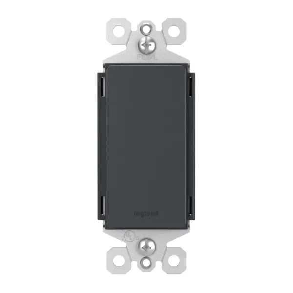 Cover empty electrical boxes without compromising style, with a sleek Wall Plate Insert. Perfect for filling in unused openings from outdated cables or data jacks, while perfectly coordinating with the designer switches and outlets from the radiant Collection.Made exclusively for use with screwless Wall Plates from the radiant Collection, sold separately. Collection: radiant Finish: Graphite Weight: 0.07 lb Country of Origin: China