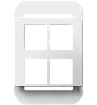 For a consistent look throughout your project or remodel, select an adorne keystone frame to enable audio, video and data connectivity in an adorne Wall Plate. Collection: adorne Finish: White Notes: 4 Port Frame Weight: 0.06 lb Material: ABS Country of Origin: China Connection: Snap In Manufacturer Warranty: Limited Lifetime