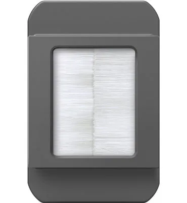 adorne In-Wall Cable Access Port in Magnesium