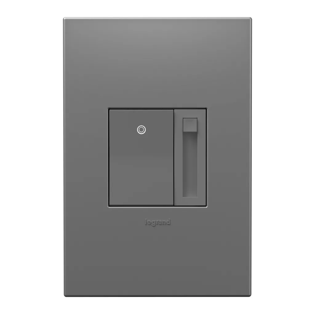 adorne 150W LED Advanced Dimmer with Microban in Magnesium