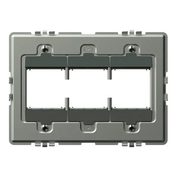 5-Gang sub frame for mounting adorne devices Collection: adorne Width: 6.90" Height: 5.10" Length: 0.25" Weight: 0.43 lb Country of Origin: Mexico