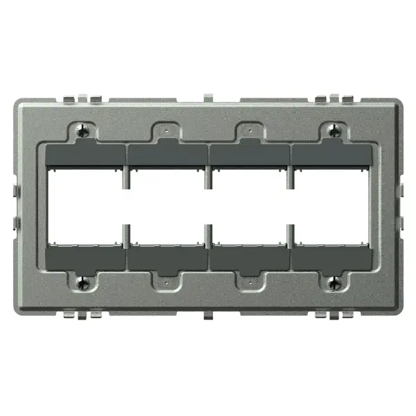 5-Gang sub frame for mounting adorne devices Collection: adorne Width: 8.80" Height: 5.10" Length: 0.25" Weight: 0.50 lb Country of Origin: Mexico