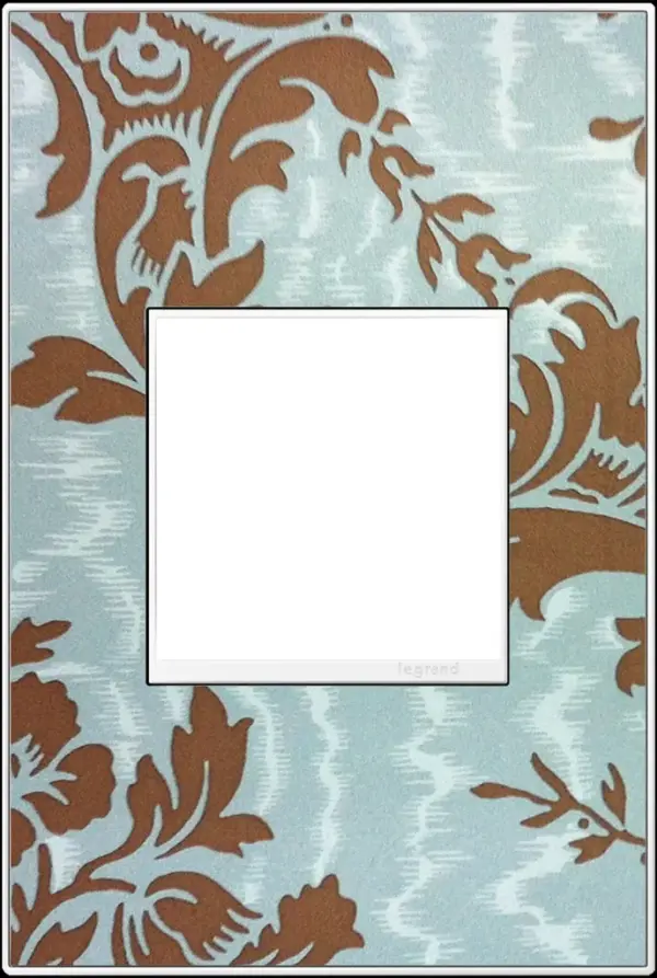 For a truly unique option, personalize this Wall Plate with wallpaper, paint, or even fabric. A 4-Gang Wall Plate, it is perfectly sized to fit any combination of up to four standard-sized adorne devices, or up to eight half-sized adorne designer switches and outlets. Collection: adorne Finish: White Notes: Customizable 1 Gang Width: 3.45" Height: 5.13" Length: 0.35" Weight: 0.36 lb Extension from Wall: 0.35" Bulb Type: tbn Material: Real Materials Country of Origin: Mexico Connection: Screwless Manufacturer Warranty: Limited Lifetime