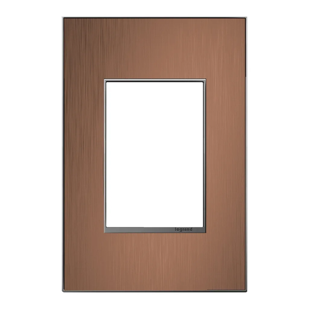 adorne One-Gang-Plus Screwless Wall Plate in Copper