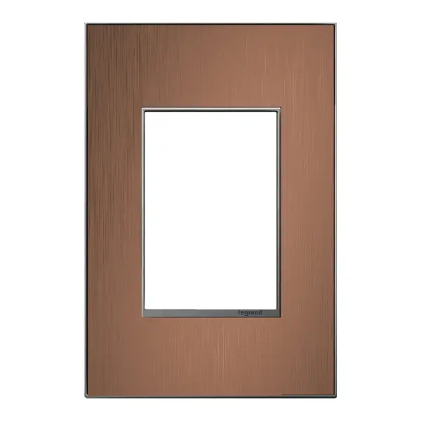 Collection: adorne Finish: Copper Width: 3.45" Height: 5.13" Length: 0.35" Weight: 0.30 lb Extension from Wall: 1.00" Material: Copper Country of Origin: Mexico Connection: Screwless Manufacturer Warranty: Limited Lifetime