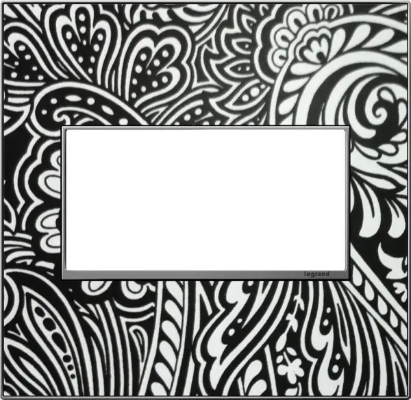 For a truly unique option, personalize this Wall Plate with wallpaper, paint, or even fabric. A 3-Gang Wall Plate, it is perfectly sized to fit any combination of up to three standard-sized adorne devices, or up to six half-sized adorne designer switches and outlets. Collection: adorne Finish: Magnesium Notes: Customizable 3 Gang Width: 5.29" Height: 5.13" Length: 0.35" Weight: 0.56 lb Extension from Wall: 0.35" Bulb Type: tbn Material: Real Materials Country of Origin: Mexico Connection: Screwless Manufacturer Warranty: Limited Lifetime