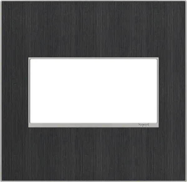 Who knew wall plates could seem so effortlessly handsome? Go for laidback style with cool-toned wood. A 4-Gang Wall Plate, it is perfectly sized to fit any combination of up to four standard-sized adorne devices, or up to eight half-sized adorne designer switches and outlets. Collection: adorne Finish: Rustic Gray Width: 5.29" Height: 5.13" Length: 0.35" Weight: 0.44 lb Extension from Wall: 1.00" Material: Real Materials Country of Origin: Mexico Connection: Screwless Manufacturer Warranty: Limited Lifetime