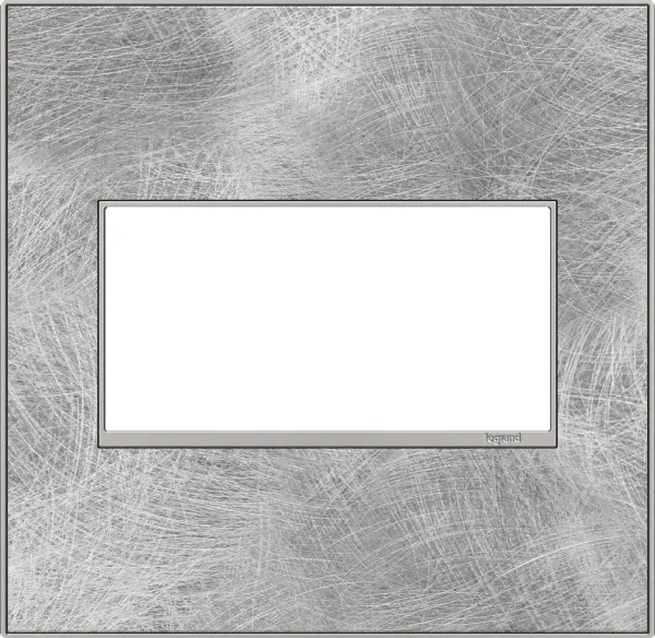 Sweeping strokes of monochromatic texture make this steel option all the more noteworthy. A 2-Gang Wall Plate, it is perfectly sized to fit any combination of up to two standard-sized adorne devices, or up to four half-sized adorne designer switches and outlets. Collection: adorne Finish: Spiraled Stainless Width: 5.29" Height: 5.13" Length: 0.35" Weight: 0.44 lb Extension from Wall: 1.19" Material: Real Materials Country of Origin: Mexico Connection: Screwless Manufacturer Warranty: Limited Lifetime
