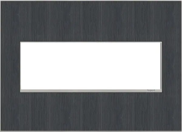 Who knew wall plates could seem so effortlessly handsome? Go for laidback style with cool-toned wood. A 4-Gang Wall Plate, it is perfectly sized to fit any combination of up to four standard-sized adorne devices, or up to eight half-sized adorne designer switches and outlets. Collection: adorne Finish: Rustic Gray Width: 7.06" Height: 5.13" Length: 0.35" Weight: 0.59 lb Extension from Wall: 1.00" Material: Real Materials Country of Origin: Mexico Connection: Screwless Manufacturer Warranty: Limited Lifetime