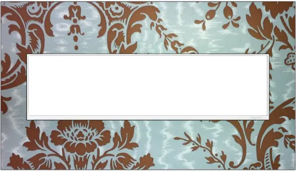 For a truly unique option, personalize this Wall Plate with wallpaper, paint, or even fabric. A 4-Gang Wall Plate, it is perfectly sized to fit any combination of up to four standard-sized adorne devices, or up to eight half-sized adorne designer switches and outlets. Collection: adorne Finish: White Notes: Customizable 4 Gang Width: 8.88" Height: 5.13" Length: 0.35" Weight: 0.84 lb Extension from Wall: 0.35" Bulb Type: tbn Material: Real Materials Country of Origin: Mexico Connection: Screwless Manufacturer Warranty: Limited Lifetime