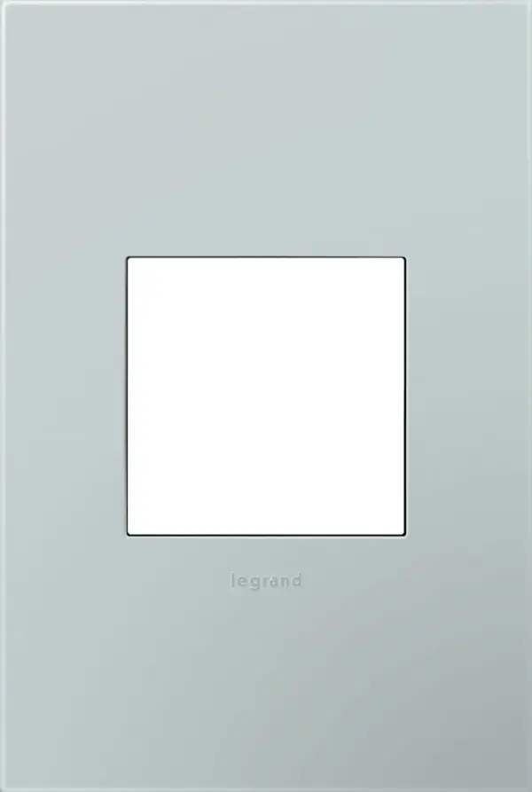 Light and airy thanks to its sky-like hue, it pairs beautifully with adorne devices in White or Magnesium. Made exclusively for use with designer switches and outlets from the adorne Collection. This wall plate features enduring Microban antimicrobial technology that works to reduce the growth of bacteria, around the clock, for the lifespan of the product. Existing inventory of switches, dimmers and plastic wall plates from the adorne Collection at some partner locations may not yet include Microban protection. To confirm that a specific Legrand product is protected with Microban, check that the exterior of the product packaging includes a green dot or a ""Protected with Microban"" label. No antimicrobial efficacy claims are being made or are valid with respect to products sold in Canada. Collection: adorne Finish: Pale Blue Notes: Pale Blue 1 Gang 2Mod Wp Width: 3.45" Height: 5.13" Length: 0.35" Weight: 0.35 lb Extension from Wall: 0.35" Bulb Type: tbn Material: Polycarbonate Country of Origin: Mexico Connection: Screwless Manufacturer Warranty: Limited Lifetime
