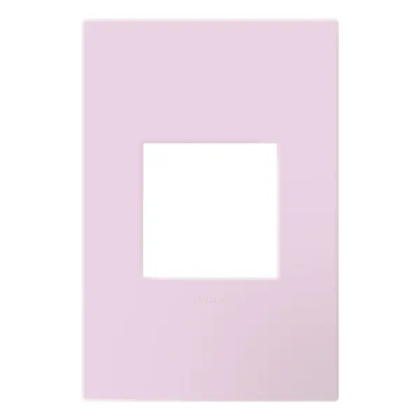 Rosa is soft and sweet, an easygoing pink that is effortless and luxurious. Made exclusively for use with designer switches and outlets from the adorne Collection. This wall plate features enduring Microban antimicrobial technology that works to reduce the growth of bacteria, around the clock, for the lifespan of the product. No antimicrobial efficacy claims are being made or are valid with respect to products sold in Canada. Collection: adorne Finish: Rosa Width: 3.45" Height: 5.13" Length: 0.35" Weight: 0.32 lb Country of Origin: Mexico