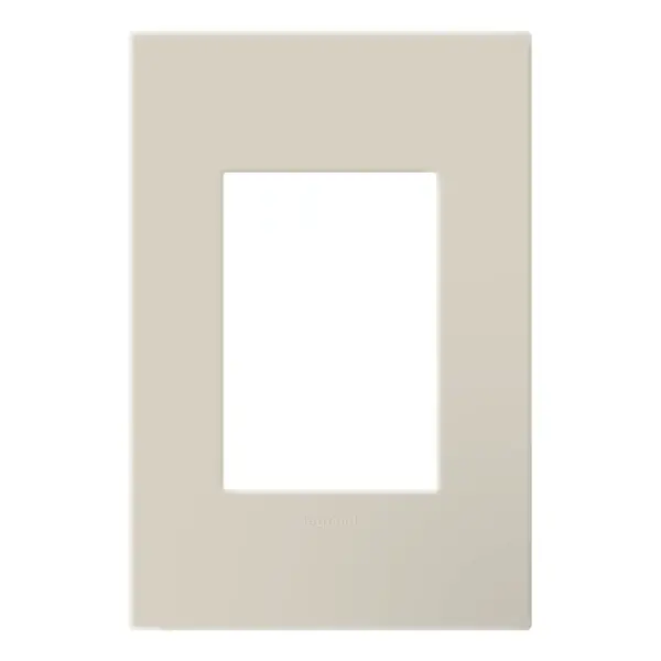 Soft and elegant with a touch of warmth, Oatmeal is the perfect neutral for a modern space. Made exclusively for use with designer switches and outlets from the adorne Collection. This wall plate features enduring Microban antimicrobial technology that works to reduce the growth of bacteria, around the clock, for the lifespan of the product. No antimicrobial efficacy claims are being made or are valid with respect to products sold in Canada. Collection: adorne Finish: Oatmeal Width: 3.45" Height: 5.13" Length: 0.35" Weight: 0.35 lb Country of Origin: Mexico