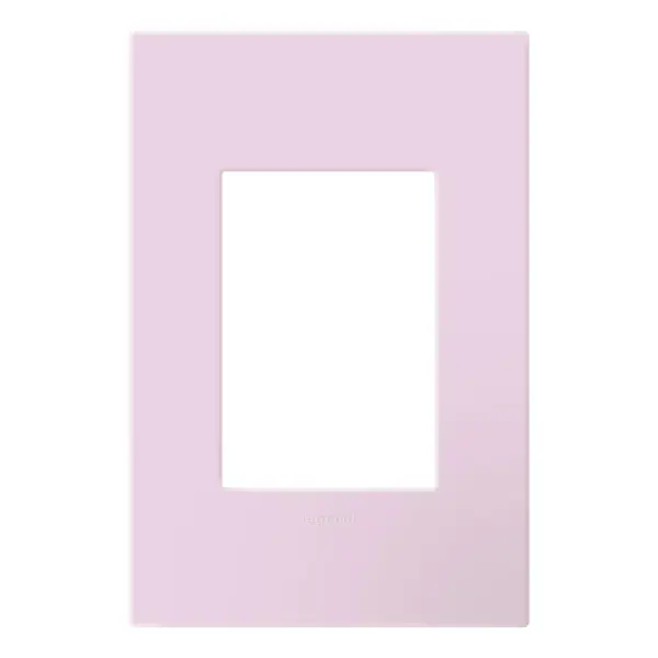 Rosa is soft and sweet, an easygoing pink that is effortless and luxurious. Made exclusively for use with designer switches and outlets from the adorne Collection. This wall plate features enduring Microban antimicrobial technology that works to reduce the growth of bacteria, around the clock, for the lifespan of the product. No antimicrobial efficacy claims are being made or are valid with respect to products sold in Canada. Collection: adorne Finish: Rosa Width: 3.45" Height: 5.13" Length: 0.35" Weight: 0.35 lb Country of Origin: Mexico