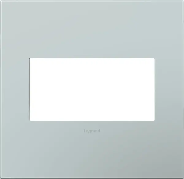 Light and airy thanks to its sky-like hue, it pairs beautifully with adorne devices in White or Magnesium. Made exclusively for use with designer switches and outlets from the adorne Collection. This wall plate features enduring Microban antimicrobial technology that works to reduce the growth of bacteria, around the clock, for the lifespan of the product. Existing inventory of switches, dimmers and plastic wall plates from the adorne Collection at some partner locations may not yet include Microban protection. To confirm that a specific Legrand product is protected with Microban, check that the exterior of the product packaging includes a green dot or a ""Protected with Microban"" label. No antimicrobial efficacy claims are being made or are valid with respect to products sold in Canada. Collection: adorne Finish: Pale Blue Notes: Pale Blue - 2 Gang Wall Plates Width: 5.29" Height: 5.13" Length: 0.35" Weight: 0.55 lb Extension from Wall: 0.35" Bulb Type: tbn Material: Polycarbonate Country of Origin: Mexico Connection: Screwless Manufacturer Warranty: Limited Lifetime