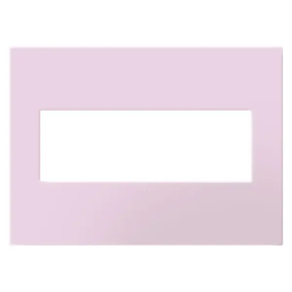 Rosa is soft and sweet, an easygoing pink that is effortless and luxurious. Made exclusively for use with designer switches and outlets from the adorne Collection. This wall plate features enduring Microban antimicrobial technology that works to reduce the growth of bacteria, around the clock, for the lifespan of the product. No antimicrobial efficacy claims are being made or are valid with respect to products sold in Canada. Collection: adorne Finish: Rosa Width: 7.06" Height: 5.13" Length: 0.35" Weight: 0.71 lb Country of Origin: Mexico