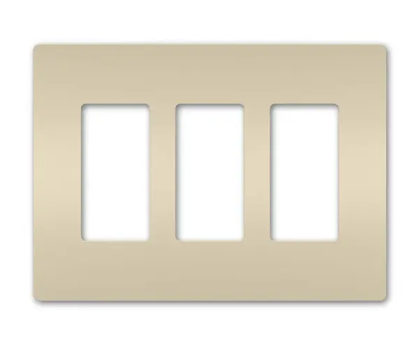 Designed to complement any space, the radiant Collection features sleek, screwless wall plates for cleaner lines and a sophisticated touch. Pair this three-gang option with a combination of radiant switches, dimmers, and/or outlets for a completed look that's a step above ordinary. Collection: radiant Finish: Light Almond Width: 6.77" Height: 4.50" Length: 0.25" Weight: 0.13 lb Country of Origin: United States