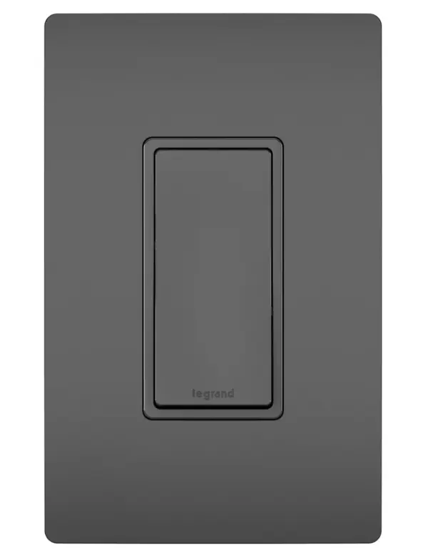 The radiant Momentary Contact Switch is perfect anywhere you need the safety of a switch that is only on when held in the ""on"" position. Made exclusively for use with screwless Wall Plates from the radiant Collection, sold separately. Collection: radiant Finish: Black Width: 1.43" Height: 4.19" Length: 1.27" Weight: 0.20 lb Country of Origin: Mexico