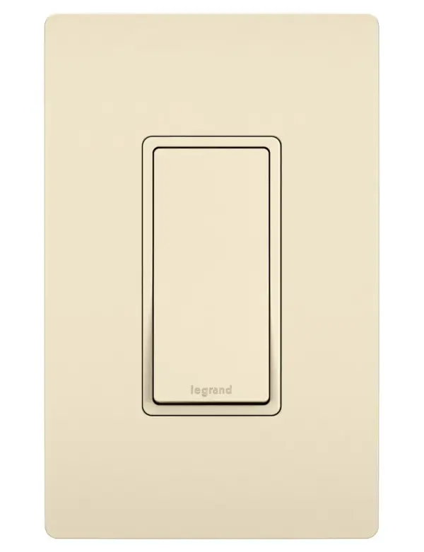 The radiant Momentary Contact Switch is perfect anywhere you need the safety of a switch that is only on when held in the ""on"" position. Made exclusively for use with screwless Wall Plates from the radiant Collection, sold separately. Collection: radiant Finish: Light Almond Width: 1.43" Height: 4.19" Length: 1.27" Weight: 0.20 lb Country of Origin: Mexico