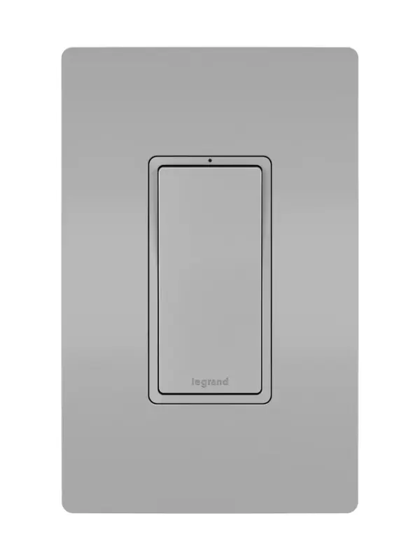 For your largest or most open spaces, a radiant 4-Way Switch enables control of a single light or fixture from three or more separate locations (working in conjunction with 3-Way Switches). Perfect for basements or multi-level rooms. Part of the radiant Collection, it features clean lines and smooth paddle action for a sophisticated touch.Made exclusively for use with screwless Wall Plates from the radiant Collection, sold separately. Collection: radiant Finish: Gray Width: 1.43" Height: 4.19" Length: 1.27" Weight: 0.27 lb Country of Origin: Mexico