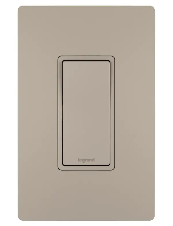 For your largest or most open spaces, a radiant 4-Way Switch enables control of a single light or fixture from three or more separate locations (working in conjunction with 3-Way Switches). Perfect for basements or multi-level rooms. Part of the radiant Collection, it features clean lines and smooth paddle action for a sophisticated touch.Made exclusively for use with screwless Wall Plates from the radiant Collection, sold separately. Collection: radiant Finish: Nickel Width: 1.43" Height: 4.19" Length: 1.27" Weight: 0.17 lb Country of Origin: Mexico