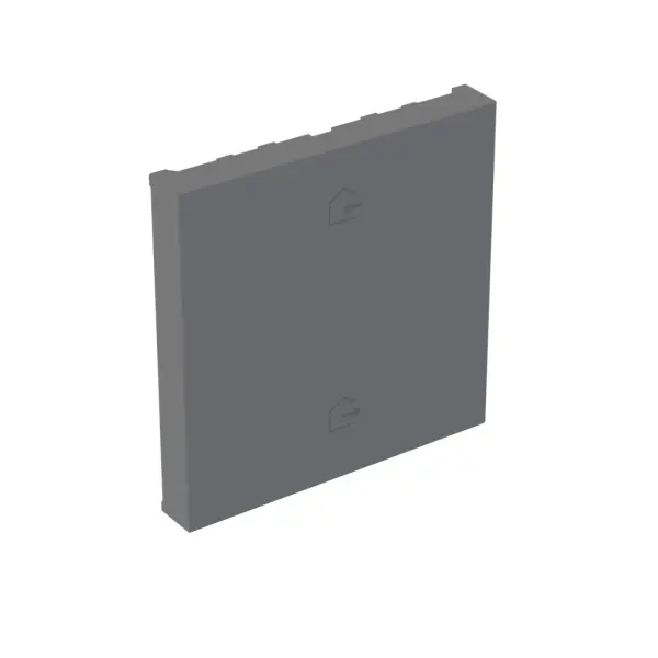 Collection: adorne Finish: Magnesium Width: 1.75" Height: 0.24" Length: 1.75"
