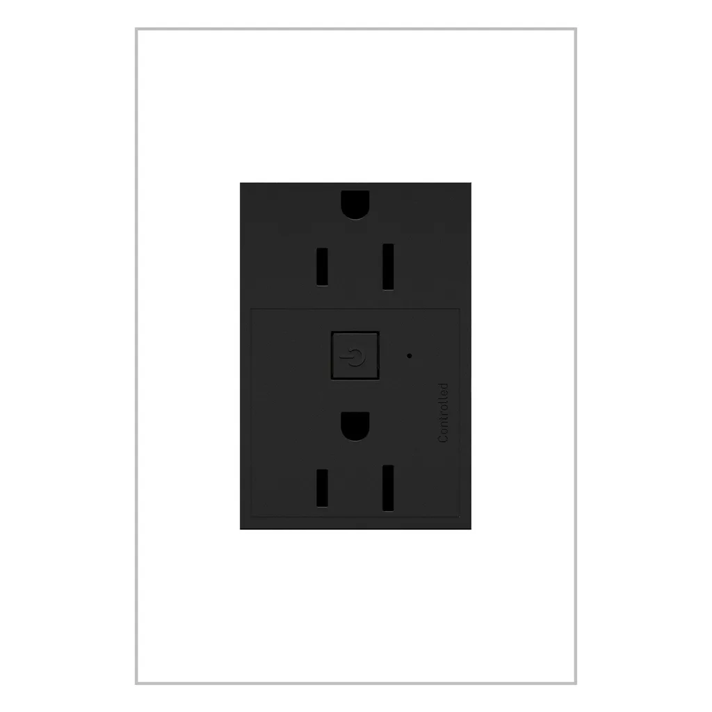 adorne 15A Smart Outlet with Netatmo Plus-Size in Graphite