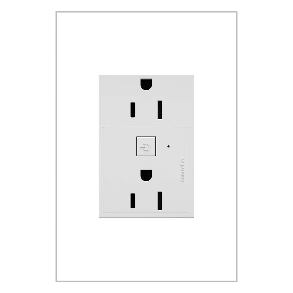 adorne 15A Smart Outlet with Netatmo Plus-Size in White