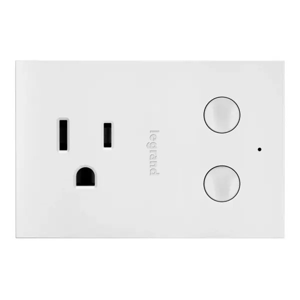 The smartest way to take control of lights and power, optimized for larger homes.Smart Lighting lets you set the exact lighting you need, from anywhere, adding safety and convenience to your home. And delivering it all with unprecedented range and reliability, radiant with Netatmo leverages leading Netatmo technology to provide an ideal solution for larger homes with many smart products. Start with the Smart Gateway to establish a robust and dedicated mesh network, then add smart switches, dimmers and outlets to build a solution that perfectly fits a homes unique space and needs. Options include wireless smart switches and dimmers for easily adding 3-way control. The Smart Plug-In Tru-Universal Dimmer works with virtually any 120V dimmable bulb or fixture, adjusting to the precise light level you want, without the flicker. Unsure what dimmer your bulb needs? Avoid uncertainty with Tru-Universal Dimming.Made exclusively for use with screwless Wall Plates from the radiant Collection, sold separately. Collection: radiant Finish: White Width: 3.00" Height: 2.00" Weight: 0.25 lb Country of Origin: China