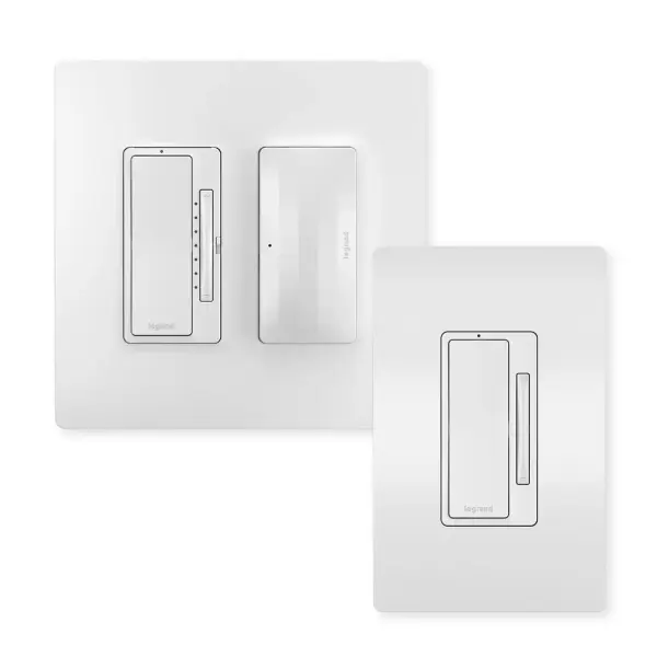 Smart Lighting lets you set the exact lighting you need, from anywhere, adding safety and convenience to your home. And delivering it all with unprecedented range and reliability, radiant with Netatmo leverages leading Netatmo technology to provide an ideal solution for larger homes with many smart products. Kit includes a Smart Surface-Mount Gateway (WNRH2WH), a Smart Tru-Universal Dimmer (WNRL50WH) and a Wireless Smart Dimmer (WNRL63WH) with Netatmo, plus Screwless Wall Plates.Establish a dedicated network with the Gateway, then install the Smart Tru-Universal Dimmer in place of an existing switch/dimmer for control of lights, from anywhere, through the Legrand Home + Control app. A Tru-Universal Dimmer, it works with virtually any 120V bulb or fixture. To gain easy 3-way dimming control, mount the Wireless Smart Dimmer to any wall or surface €" no wiring or cutting required. Add more Smart Switches, Dimmers and Outlets with Netatmo (up to 98 per Gateway) to expand your system. Collection: radiant Finish: White Country of Origin: China