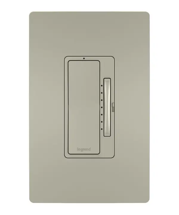Through Tru-Universal technology, this smart dimmer switch works with virtually any 120V dimmable bulb or fixture. Pair with a radiant Wireless Smart Dimmer with Netatmo to gain easy 3-way control.Smart Lighting lets you set the exact lighting you need, from anywhere, adding safety and convenience to your home. And delivering it all with unprecedented range and reliability, adorne with Netatmo leverages leading Netatmo technology to provide an ideal solution for larger homes with many smart products. Start with the Smart Gateway to establish a robust and dedicated mesh network, then add smart switches, smart dimmer light switches and smart outlets to build a solution that perfectly fits a home€s unique space and needs. Screwless Wall Plates from the radiant Collection included. Collection: radiant Finish: Nickel Width: 1.73" Height: 4.19" Weight: 0.25 lb Country of Origin: China