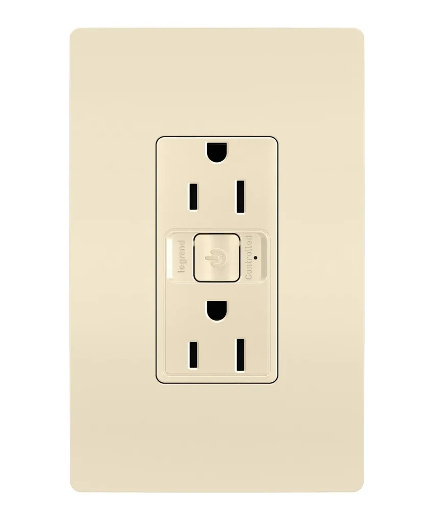 radiant Smart 15A Outlet with Netatmo in Light Almond