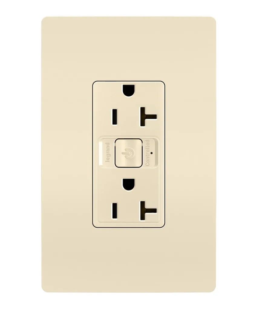 radiant Smart 20A Outlet with Netatmo in Light Almond