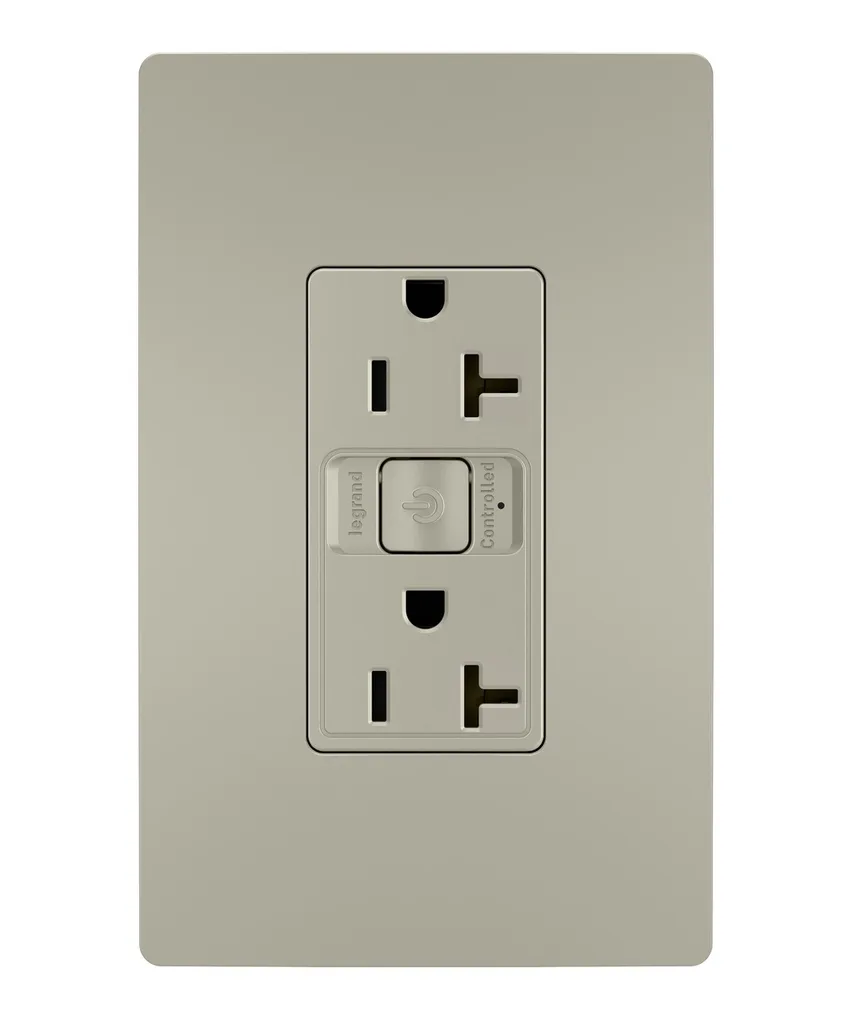 radiant Smart 20A Outlet with Netatmo in Nickel