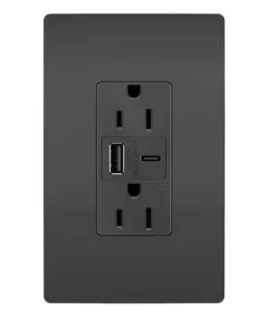 radiant Outdoor Ultra-Fast USB Outlet in Black