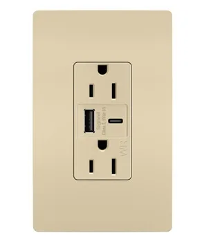 radiant Outdoor Ultra-Fast USB Outlet in Ivory