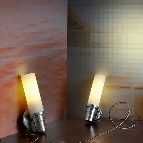 Pebble 18W Wall Sconce in Satin Nickel - Image 6