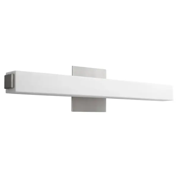 The Adelphi vanity light combines classic design with modern efficiency, featuring a 14-watt LED in a versatile satin nickel finish. Its timeless form adapts to various bathroom styles while providing reliable task lighting.